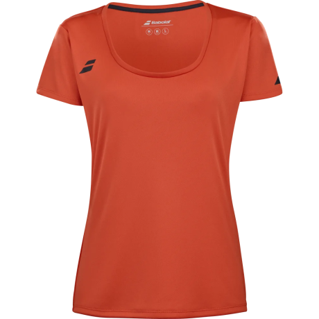 TEE-SHIRT BABOLAT PLAY CAP SLEEVE ROUGE FEMME