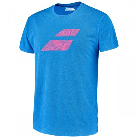 TEE-SHIRT BABOLAT EXERCISE BIG FLAG BLEU