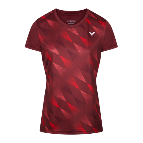 TEE-SHIRT VICTOR T-44102 D ROUGE FEMME