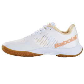 CHAUSSURES BABOLAT SHADOW TOUR 5 BLANC / SAUMON FEMME