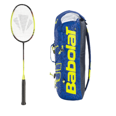 PACK : CARLTON 1500 THUNDER SHOW + BABOLAT SLING BLEU ET JAUNE