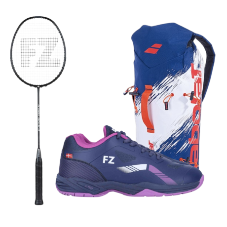 PACK : FZ FORZA IMPULSE 10 + FZ FORZA BRACE V2 FEMME + BABOLAT SLING BLEU ET BLANC