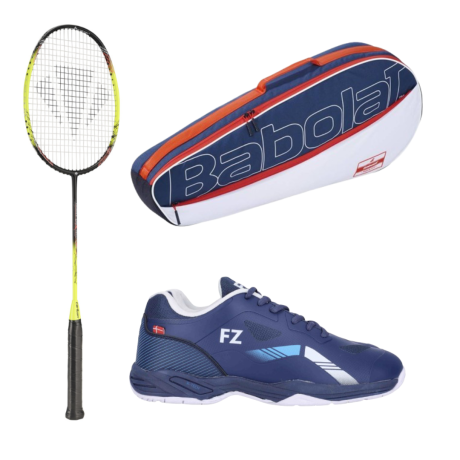 PACK : CARLTON 1500 THUNDER SHOW + FZ FORZA BRACE V2 HOMME + BABOLAT RH X3 ESSENTIAL