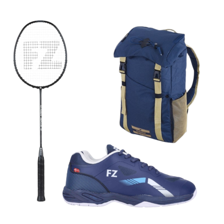 PACK : FZ FORZA IMPULSE 10 + FZ FORZA BRACE V2 HOMME + BABOLAT AXS BLEU