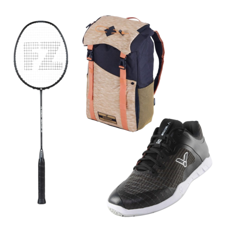 PACK : FZ FORZA IMPULSE 10 + CHAUSSURES VICTOR VG1 + BABOLAT AXS BEIGE