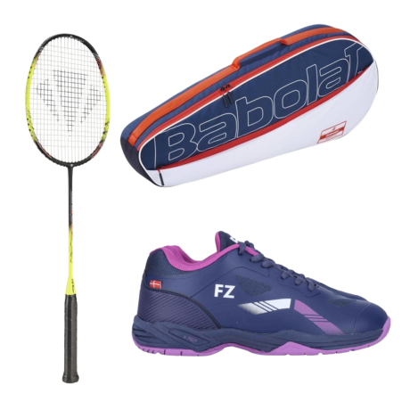 PACK : CARLTON 1500 THUNDER SHOW + FZ FORZA BRACE V2 FEMME + BABOLAT RH X3 ESSENTIAL