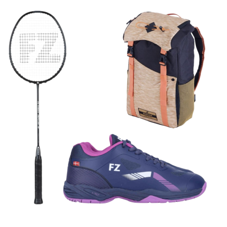 PACK : FZ FORZA IMPULSE 10 + FZ FORZA BRACE V2 FEMME + BABOLAT AXS BEIGE