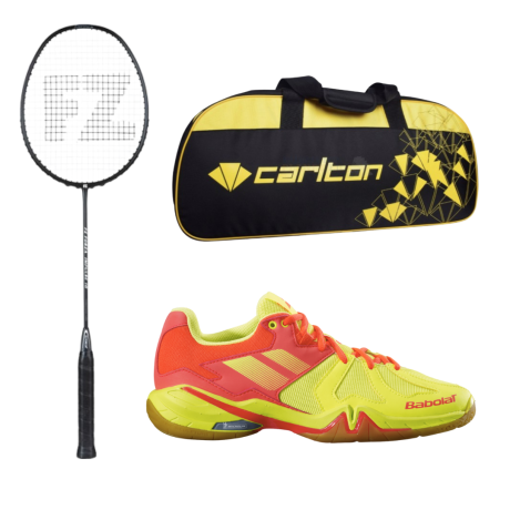 PACK : FZ FORZA IMPULSE 10 + BABOLAT SPIRIT JAUNE + CARLTON AIRBLADE