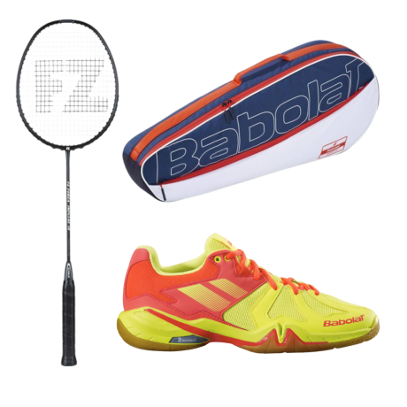 PACK : FZ FORZA IMPULSE 10 + BABOLAT SPIRIT JAUNE + BABOLAT RH X3 ESSENTIAL